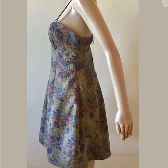 Free People Foiled Tapestry Mini Dress - Picture 3 of 8